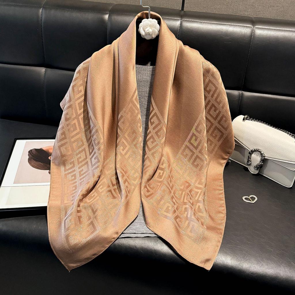 90 Minimalist Silk Scarves Women'S High-End Spring Summer Versatile Sports Style Scarf Tie Scarf