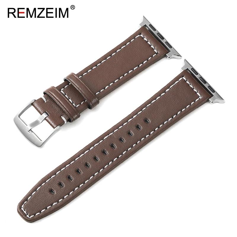 

Business Leather Watch Band for Apple Watch Series 1-10 SE Ultra Men s Replacement Strap Fits 49/46/45/44mm and 42/41/40/38mm 42 44 45 49 S10-46MM темно-коричневого