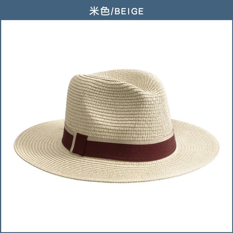 Fashion Jazz Hat Panama Straw Sun Protection Beach Vacation Outdoor