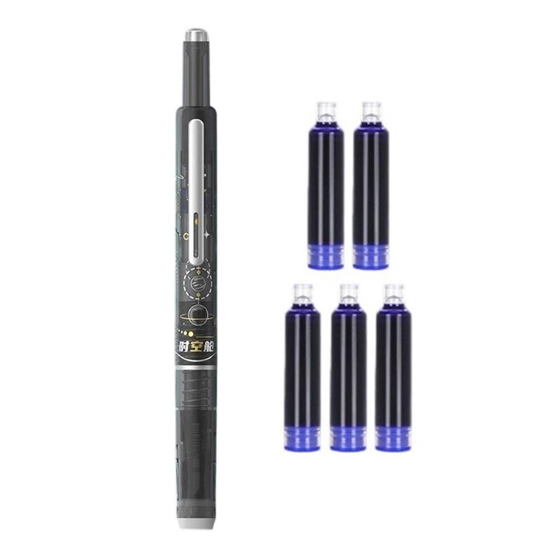 Calligraphy Pen Retractable Fountain Pen Smooth Writing Pen EF Nib Signature Pen School Supplies for Writing