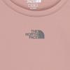 The North Face Women S Step Up Long Sleeve Round Tee grayiSh Pink Nt7tr81l
