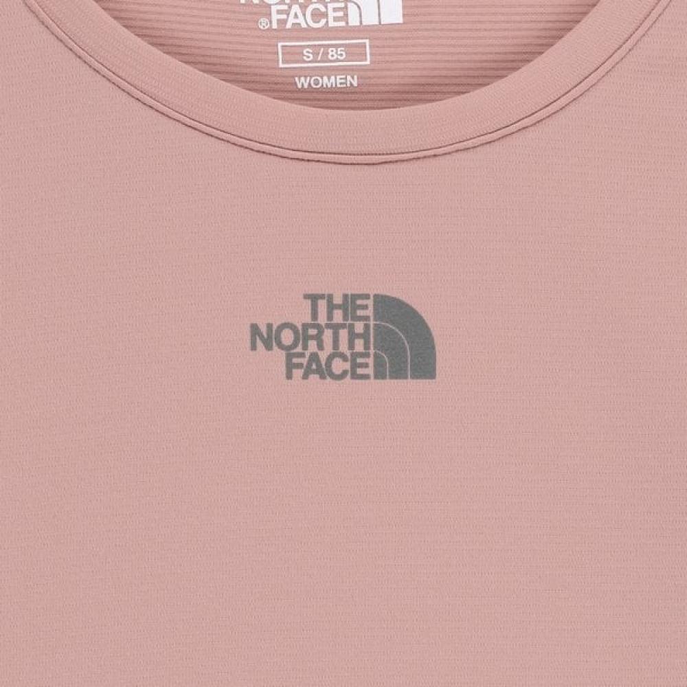 The North Face Women S Step Up Long Sleeve Round Tee grayiSh Pink Nt7tr81l
