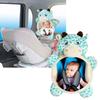 Cartoon Plush Toy Safety Baby Observation Mirror Soft Seat Headrest Rearview Mirror  Toddler