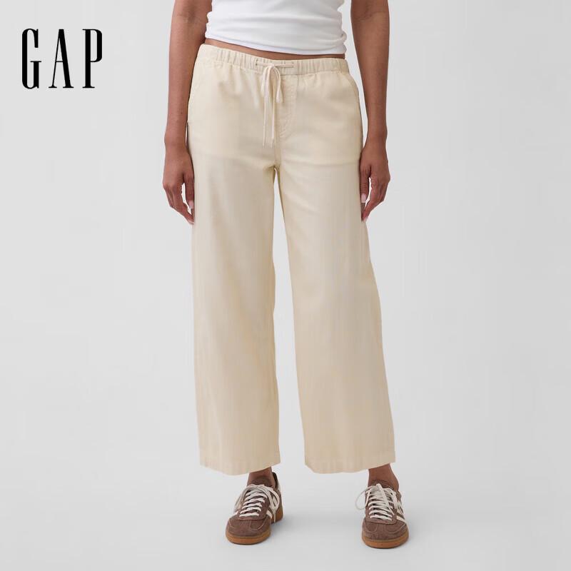 

GAP Women s 2026 Spring Cotton Lyocell Blend Loose Straight Cropped Jeans XL