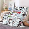 Football Anime Captain Tsubasa Blanket For Sofa Office Bed Plane Travel Sleep Read Relax Camping Soft And Warm