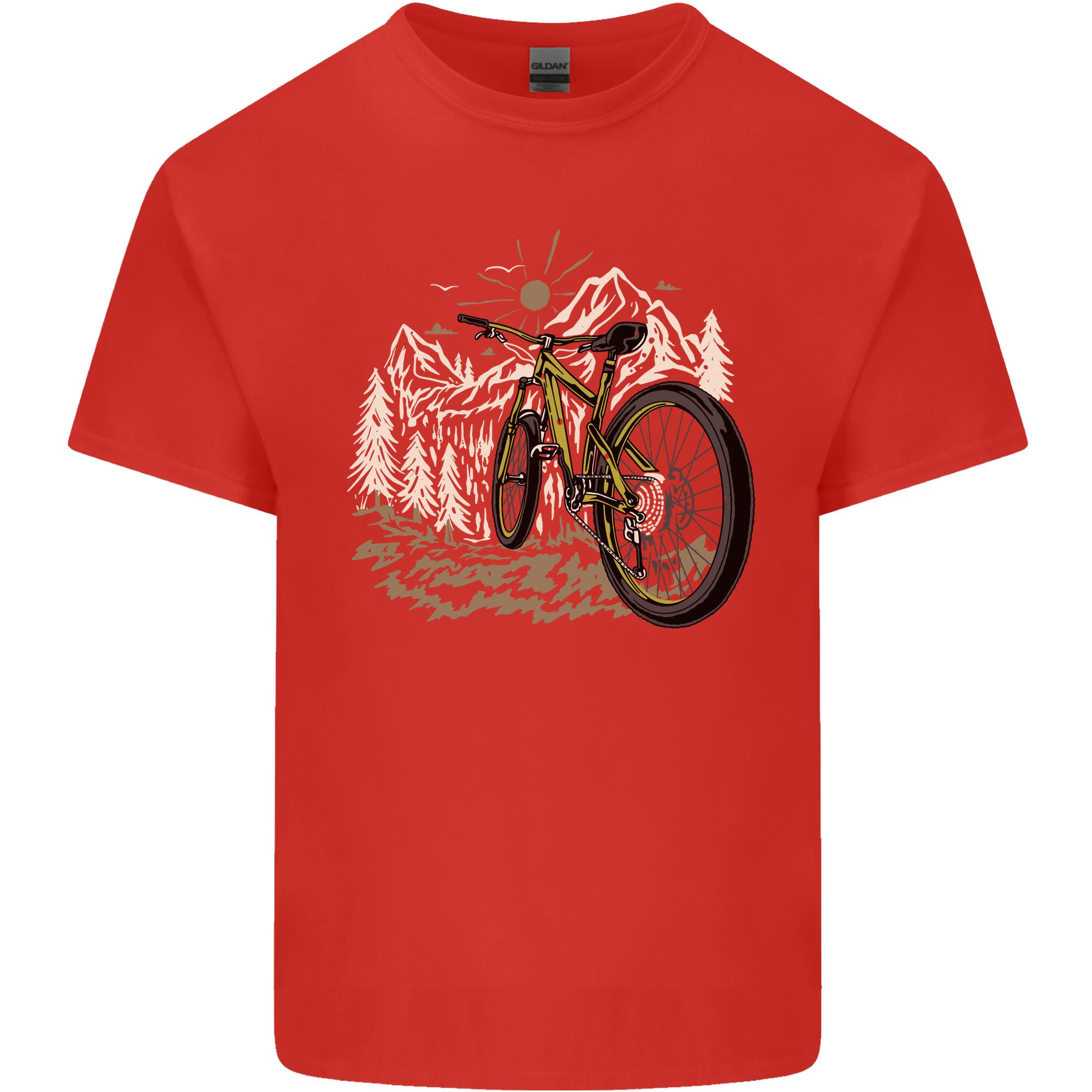 Mountain Bike Bicycle Cycling Cyclist MTB Unisexs Light Cotton TShirt S