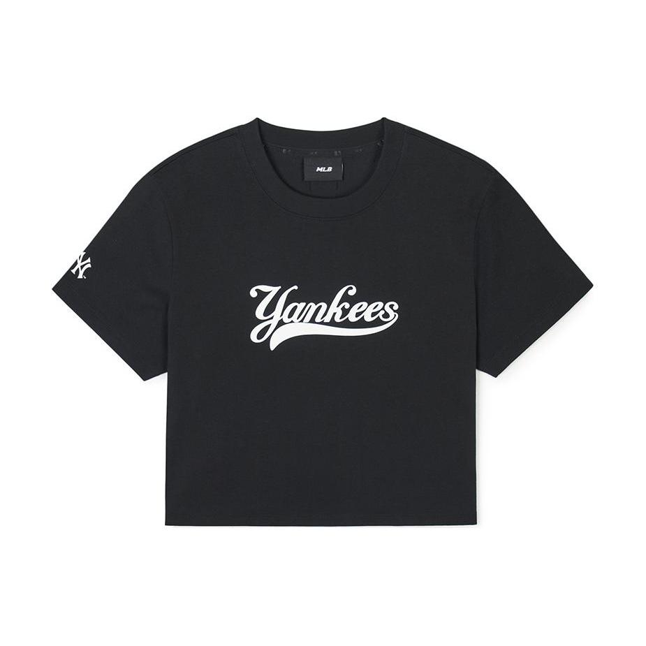 New MLB New York Yankees T Shirts Women's Black 3FTSV1243-50BKS