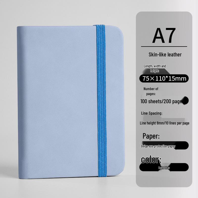 Mini A7 Pocket Diary: Compact Waterproof Leather Notebook