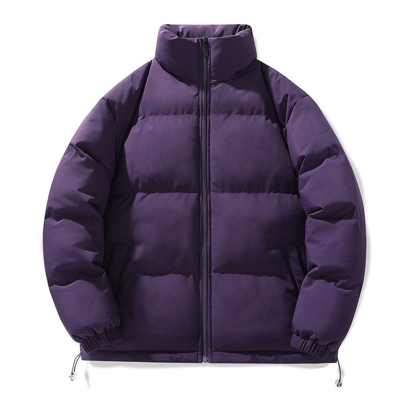 Giacca Invernale Ampia con Collo Alto Cappotto Casual Caldo Imbottito di Cotone