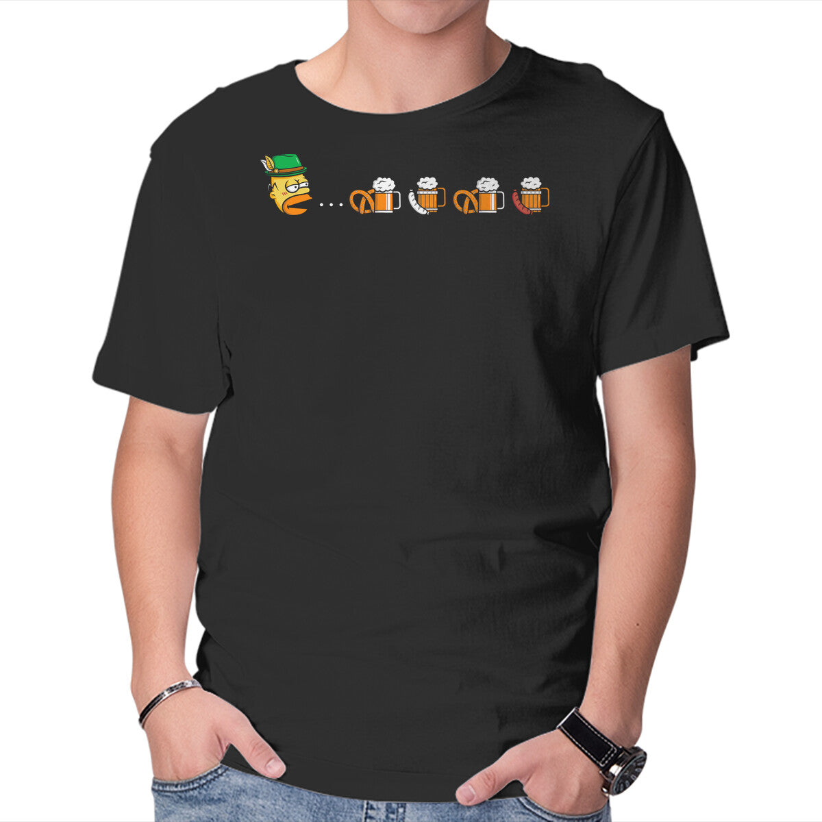 Unisex Crew Neck T-Shirt Pac Homer Fest Graphic Short Sleeve Casual Tee XL