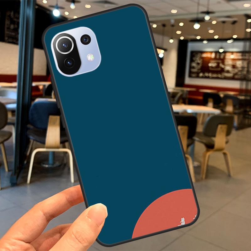 Cat Mount Fuji Japan Landscape For POCO F5 Pro X4 F4 GT C40 M5s F3 X3 X5 Pro Case For Xiaomi 13 12 Lite 12T 11T Pro Cover
