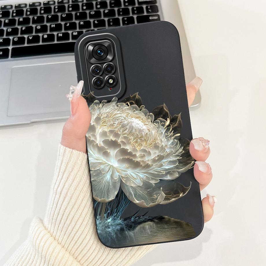 Case For Xiaomi Redmi Note 11 11s 11 Pro Pro+ 4G 5G Phone Case Note 11T Soft Silicone Funda Women Fashion Flower Printed Cover