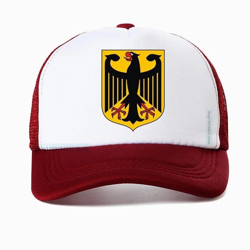 GERMAN EAGLE cap GERMANY STATE COAT OF ARMS Baseball Caps summer Breathable Mesh Trucker hats deutschland hat
