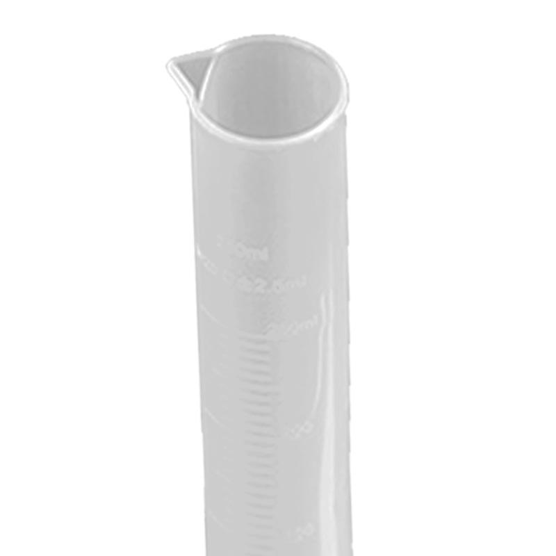 Measuring Cylinder Straight Plastic 250ml Large Capacity Clear Scale Tool for Experiment 250ml