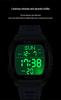 Sanda Men's Barrel Dual-Time Waterproof Sports Watch with Large Dial