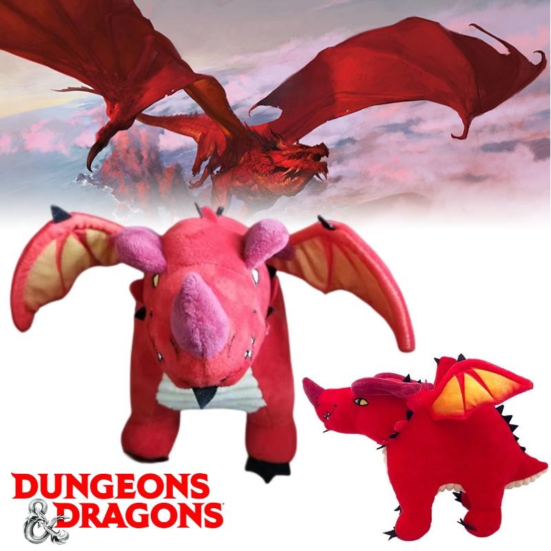 Short Pile Red Dragon Plush Toy A Must-have For D&d Enthusiasts