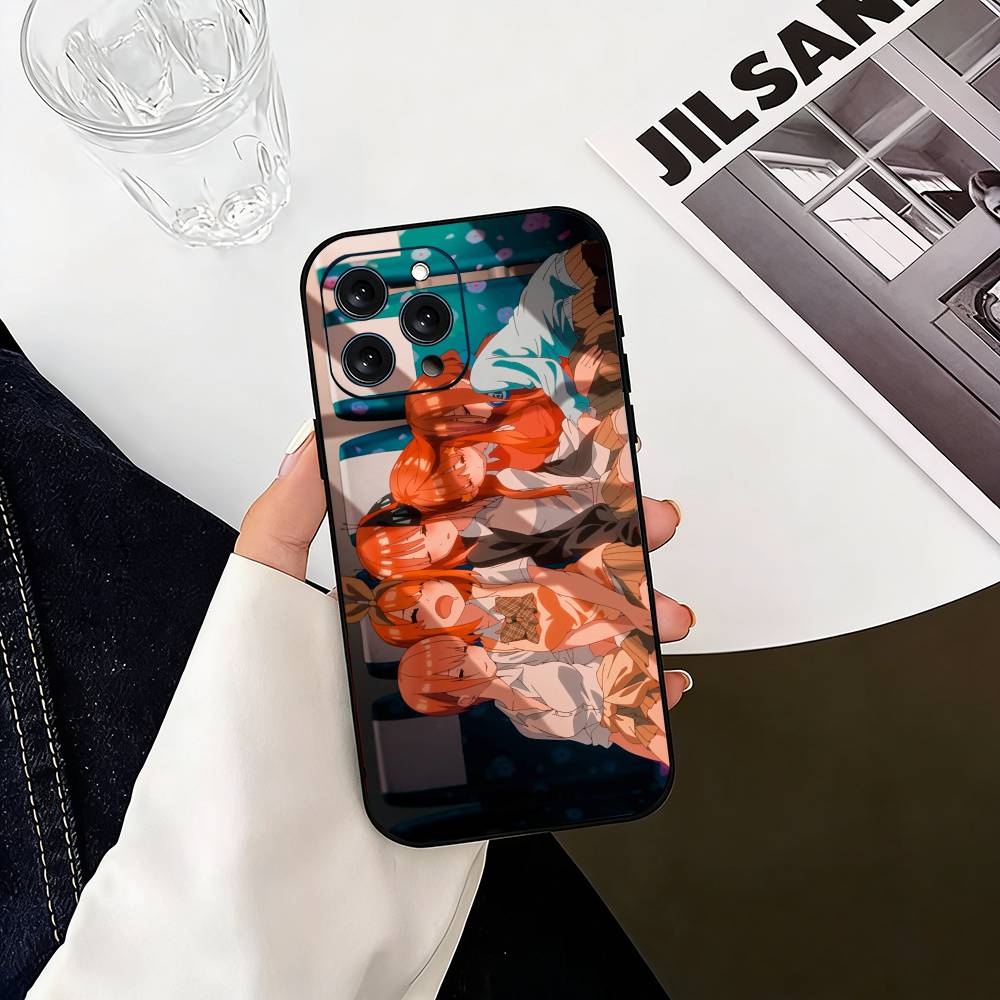 

The Quintessential Quintuplets Miku Nakano Phone Case For iPhone 17,16,15,14,13,12,11 Plus,Pro Max,XS,Soft Silicone Black Cover iPhone13