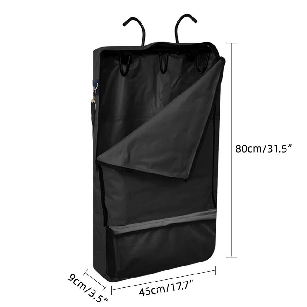 Trensentasche Pferdegeschirr Tragetasche mit Haken Große Kapazität Haustieraufbewahrung Zubehör für Zügel Trense Gebiss Seil Geschirr Halter Zerbrechlich