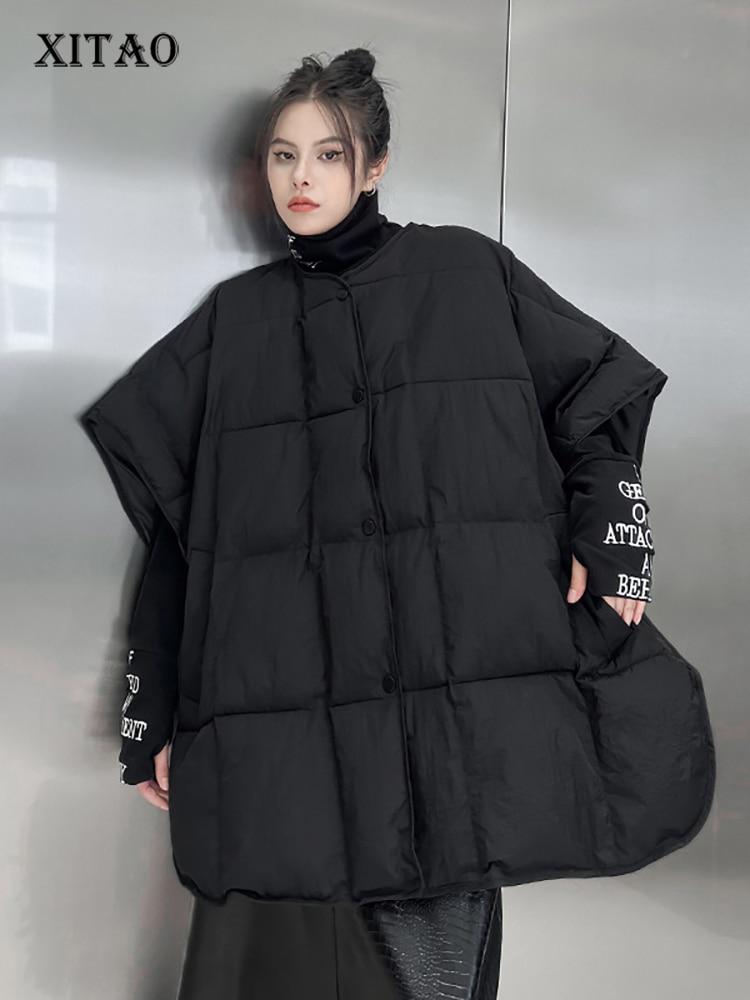 

XITAO однобортный свободный однобортный жилет ZZ0069 One Size чёрный