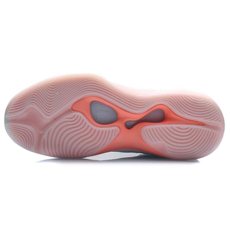 Li Ning PU Lightweight, Wear resistant, And Non slip Mid top Performance Basketball Shoes Men's White ABAQ059-1