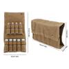 Tragbare Gewürztasche Mehrzweck-Leinwand-Gewürzlagerbeutel mit 9 Gewürzgläsern für Outdoor-Camping-Reisen Khaki