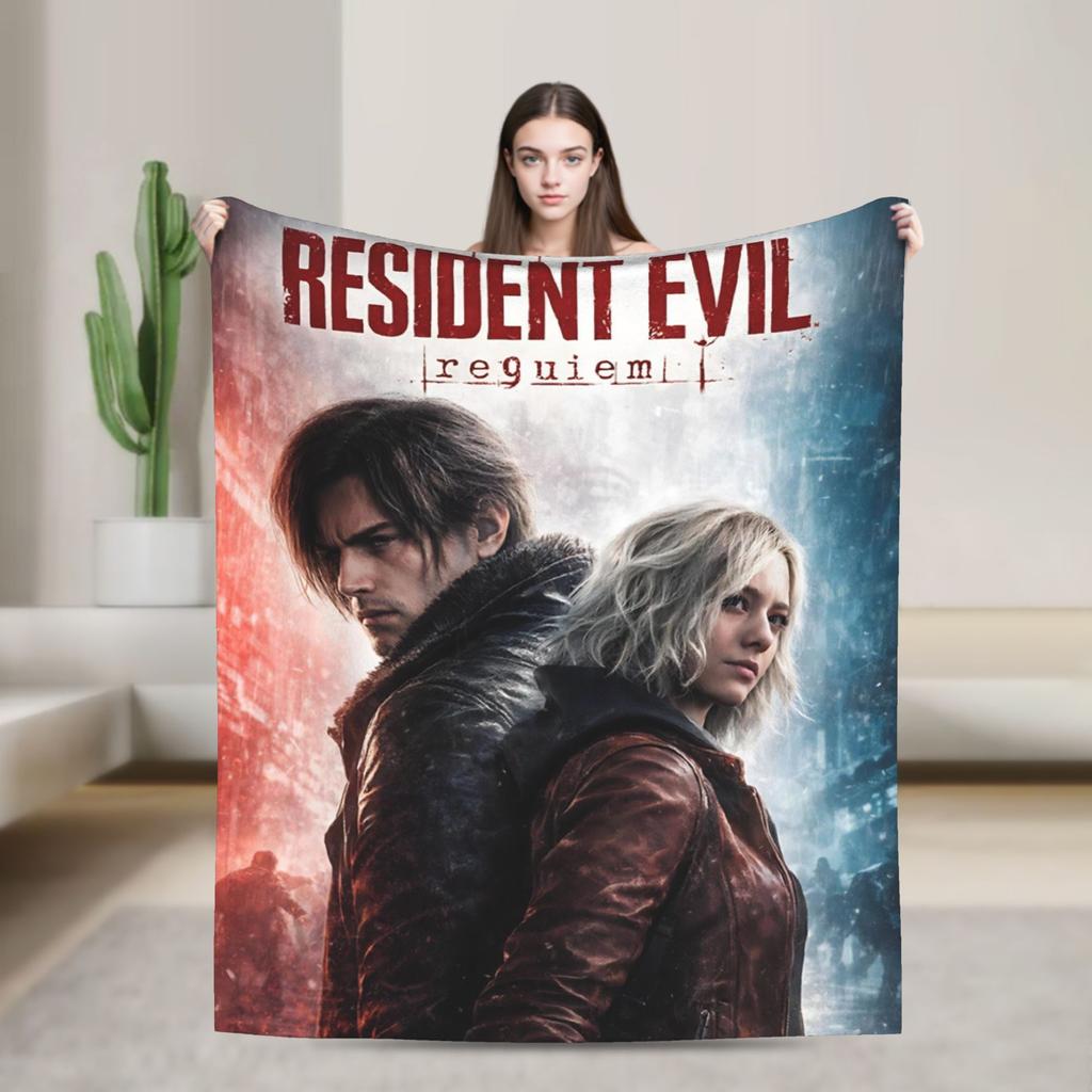 Residents Evils 9  Blanket Multiple Sizes Warm Cozy Fluffy Games Throw Blankets for Couch Sofa and Bed
