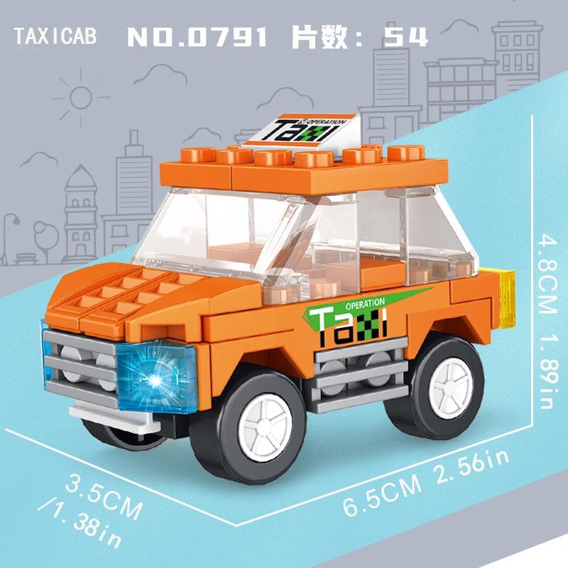Different Kinds Small Particle Building Blocks for City Vehicles, Cars, Cranes, Fire Trucks, Puzzle Toys, Holiday Gifts for Boys