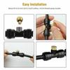 20x Brass Misting Nozzles, Water Mister Parts Nozzles for Patio Misting System Outdoor Cooling System