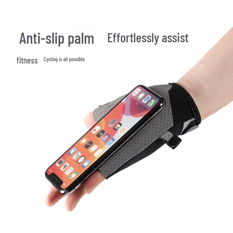 Breathable Ice Silk Fingerless Cycling Gloves for Men & Women - Half-Finger Design for Fitness, Running, and Summer Sports