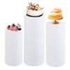 3/5pcs Elastic Wedding Cylindrical Base Tablecloth Circular Dessert Table Birthday Party Decoration Cylindrical Pedestal Covers
