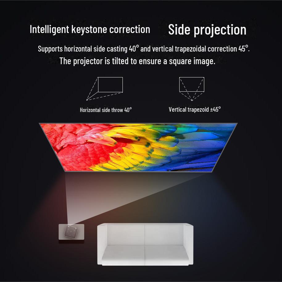 Warranty-Backed 3D 4K Mini Smart Projector with 16GB