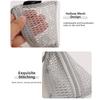 Clear Visible Mesh Storage Pouch Organizer Triangle Design Mini Coin Purse New Mesh Bag  Travel Use