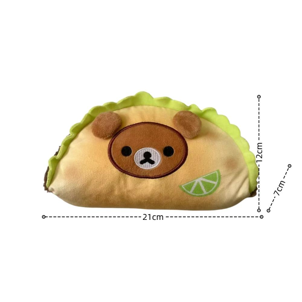 Taco Rilakkuma Plush Sandwich Bear Stuffed Doll Kawaii Bread Series Rilakkuma Room Deocr Lovely Anime Plush Kid's Birthday Gifts