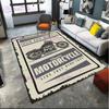 Tappeto Personalizzato con Motivo Alfabeto Moto Tappeto per Soggiorno Camera da Letto Tappetino per Porta Corridoio Bagno Antiscivolo