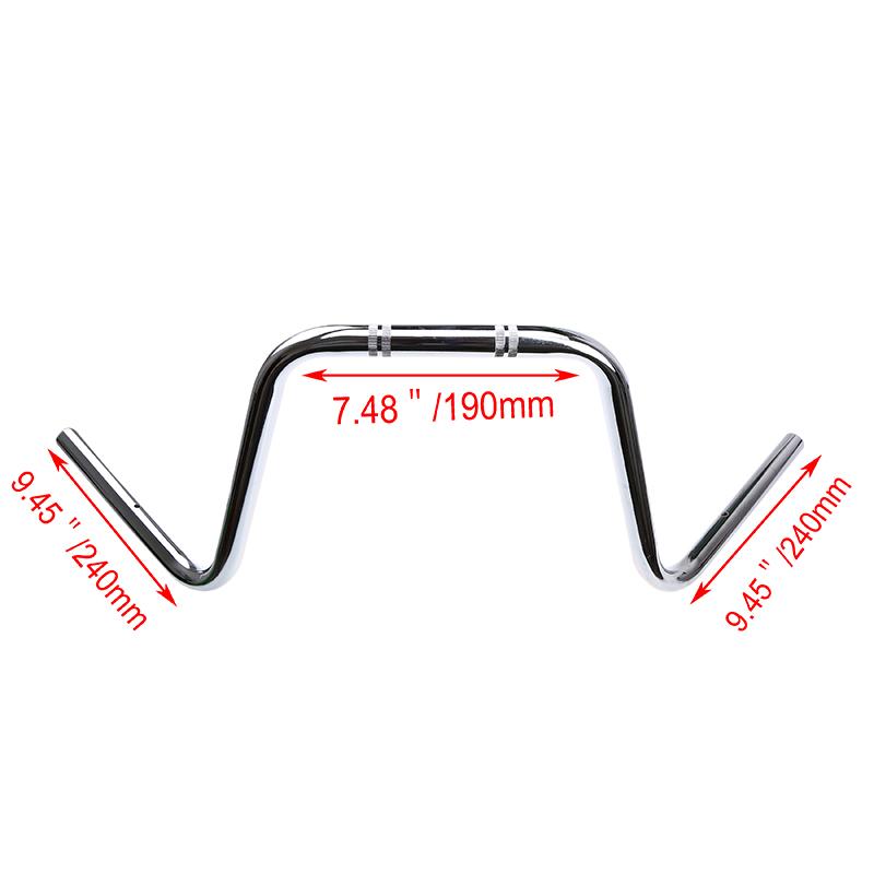 Universal 22mm Vintage Motorcycle Handlebar Super High Scooter Handle Bar 7/8 Chopper Bobber Cruiser Sportster Steering Wheel