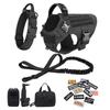 Militair Groot Hondentuig Halsband Riem Tassen Patches Set Huisdier Mechelse Herder Trainingsvesten Tactische Hondentuigen Accessoires