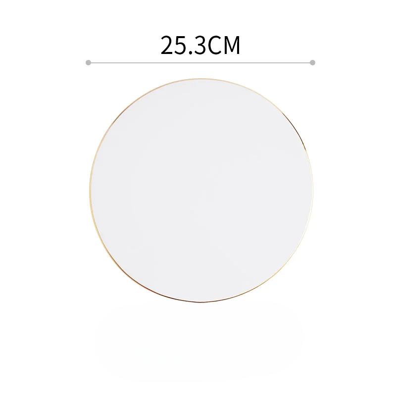 Set de farfurii pătrate albe europene, farfurii ceramice, set de cină, farfurii și vase, preparate occidentale, tavă pentru tort, farfurie pentru desert, fel de sushi