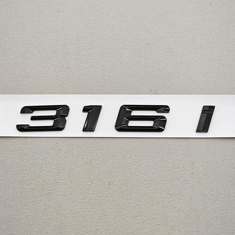 3D ABS Černé Logo Písmen Značka na Kufr 320i 325i 330i Nálepka Znak pro BMW Řady 3 320i 325i 330i 318i Označení Zadní Části