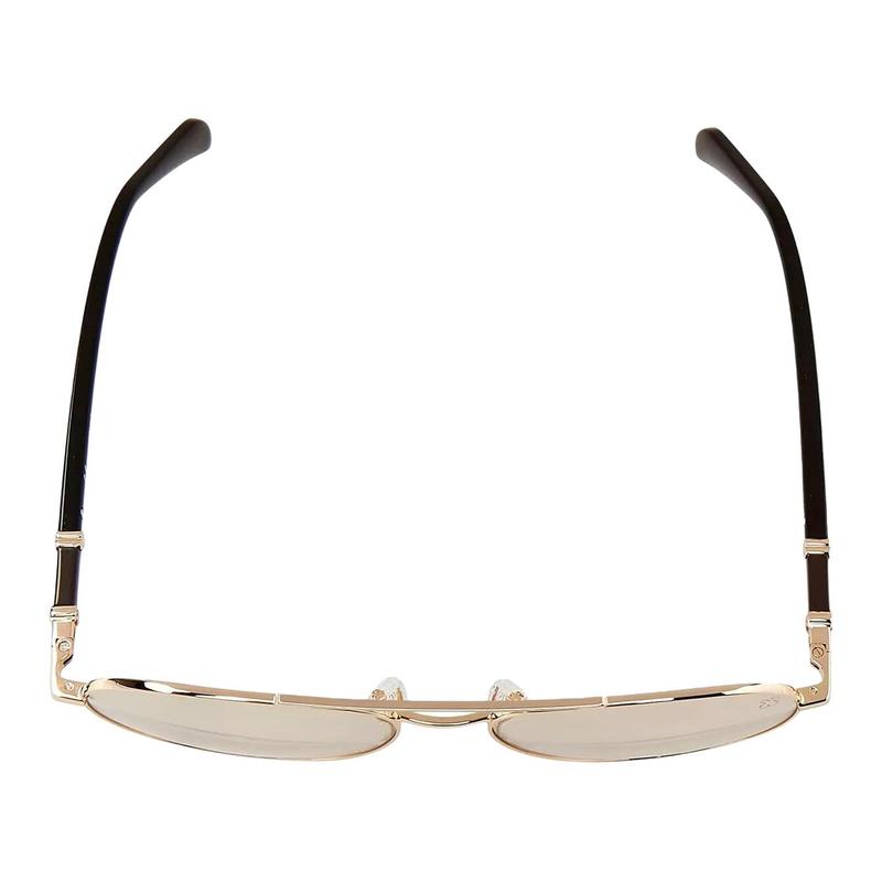 TOUS Full rim design metal aviator sunglasses women's gold STO437-56300G