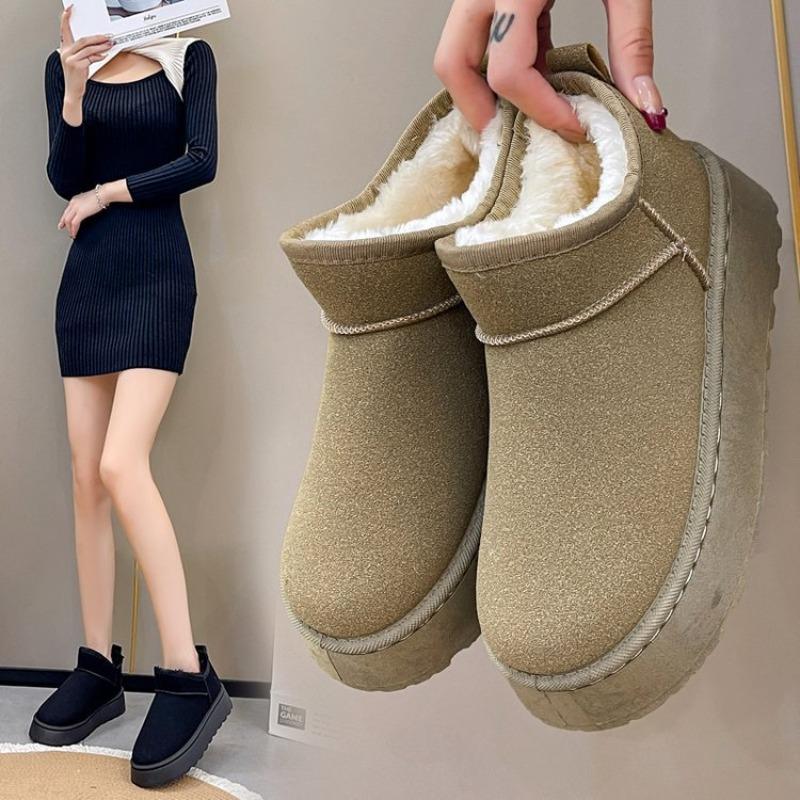 

Европейские и американские внешнеторговые большого размера короткие трубы толстая подошва зимние ботинки женская верхняя одежда бархатные утолщенные термохлопковые ботинки 41 армия зеленый