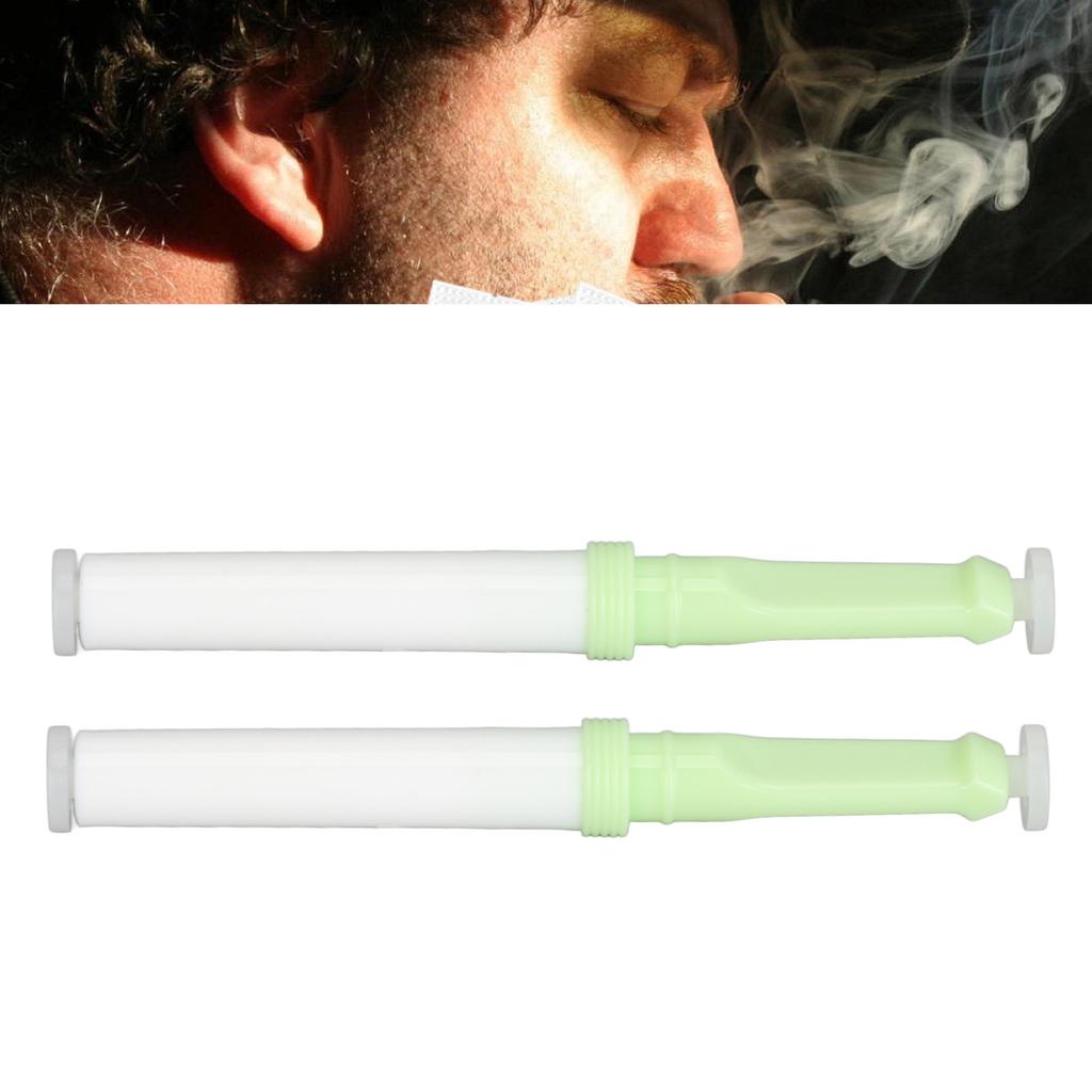 2pcs Smoke Cessation Device Concentration Stress Relief Anxiety Reduction Quitting Smoke Support Inhaler