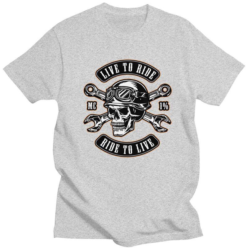 Custom Motorcycle Repair Service T Shirts for Men 100 Cotton Tees Rockabilly Rock Biker Tshirt Fashion Tshirt Clothing