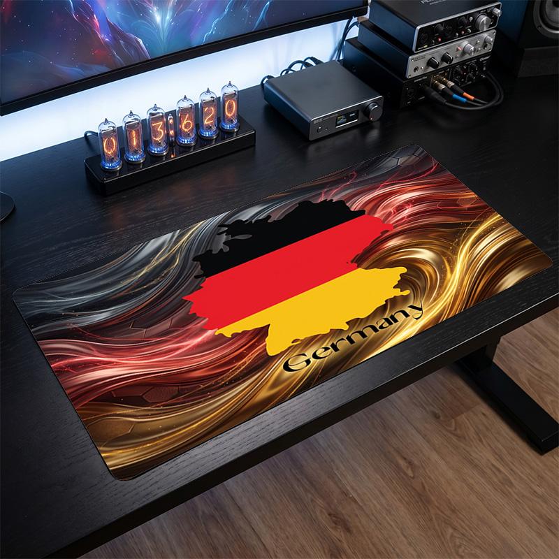 Germany Football Crest Mouse Pad, Extended Non Slip Rubber Desk Mat for Gaming Office Laptop Fan Gift