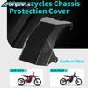 Funparts Motorcycles Chassis Protection Cover Carbon Fiber For Surron Light Bee S/X S X Parts Dirt Bike Electric E-bike