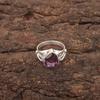 Amethyst Stone 925 Silver Eternity Statement Artisan Sisters Gift Ring Jewelry RR-46-12