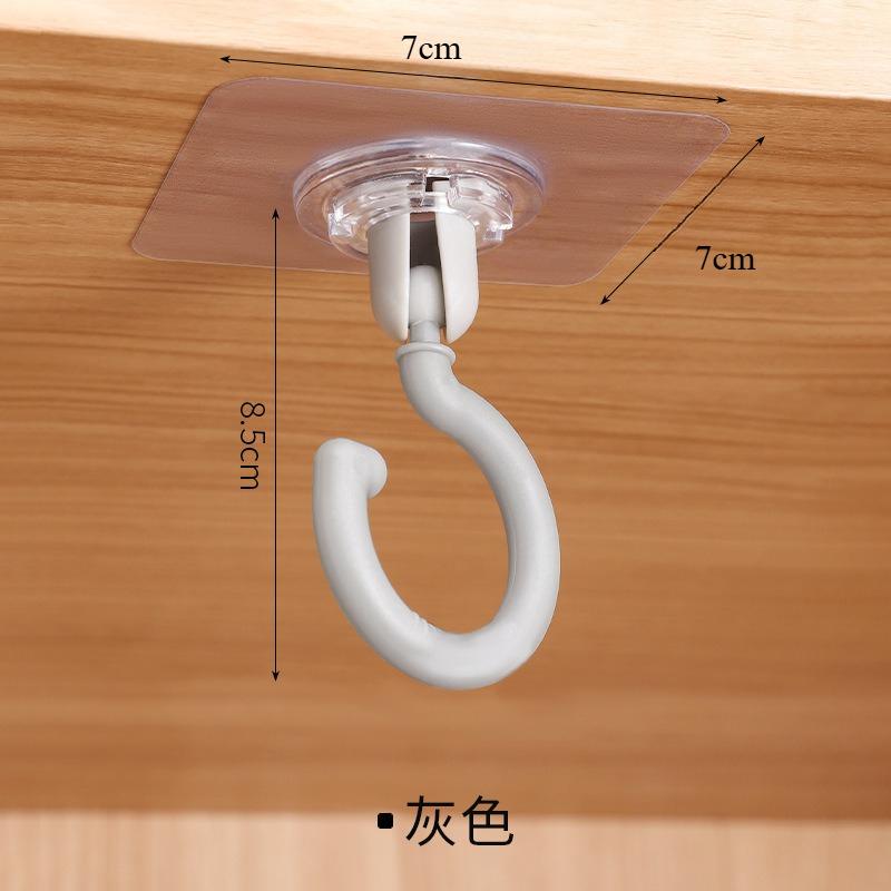 5 Pack Plastic Ceiling Hooks, Art Deco Style Fixed Adhesive Hooks for Towel Rack, Strong Hanging Non-Marking Wall & Ceiling Hooks