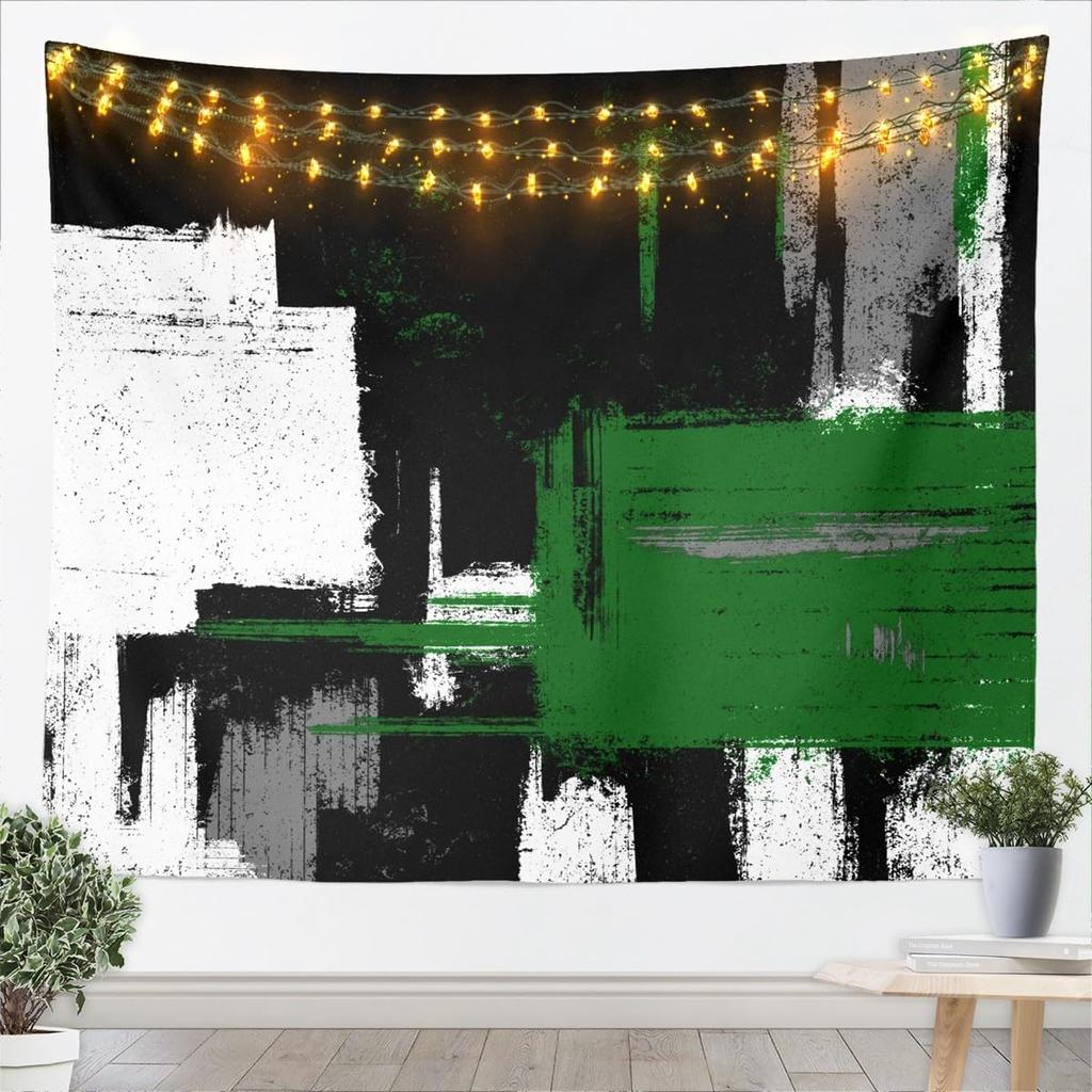 Hot Pink Black White Tapestry For Kids Boys Girls Abstract Morden Wall Art Buffalo Check Wall Hanging Blanket Bedroom Decor