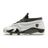Pantofi sport pentru copii Air Jordan 14 Retro Low Premium GG Phantom Gri Alb Metallic-Pewter 807510-027
