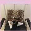 Trendy Leopard Print Crossbody Bag For Women In Black And Brown For Casual Outings