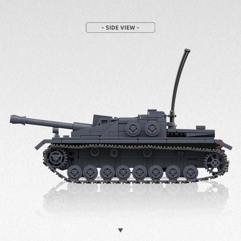 Seconda Guerra Mondiale Militare Tedesco Unione Sovietica Carro Armato Mini Action Figures Set di Blocchi da Costruzione 4 Cannone d'Assalto Veicolo Corazzato Mattoncini dell'Esercito Giocattoli per Adulti